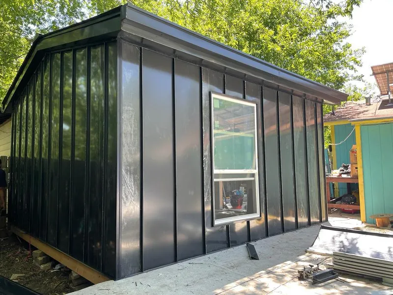 Black standing seam metal wall panels for Roof Inspection in Bennettsville